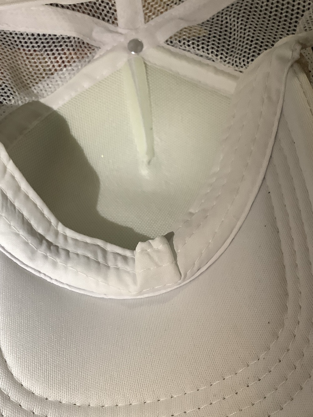 Kids White Trucker Hat - Picture 3 of 3